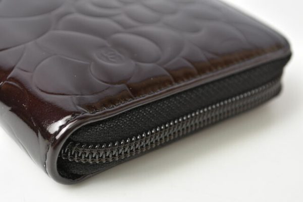 230451 ch 8 Chanel Long Wallet Camellia Brown