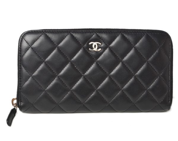 230452 ch 1 Saint Laurent Card Case Monogram Patent Cobalt