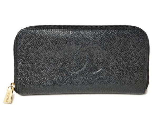 230464 ch 1 Saint Laurent Coin Case Card Case Black