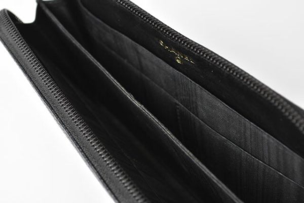 230464 ch 8 Saint Laurent Coin Case Card Case Black