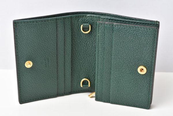 230467 g 10 Gucci Zumi Mini Wallet Green