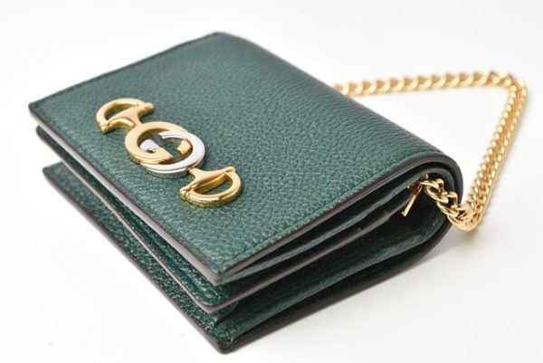 230467 g 3 Gucci Zumi Mini Wallet Green