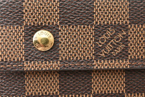 2306 61 lv 4 Louis Vuitton Accordeon Wallet Chain Damier Brown