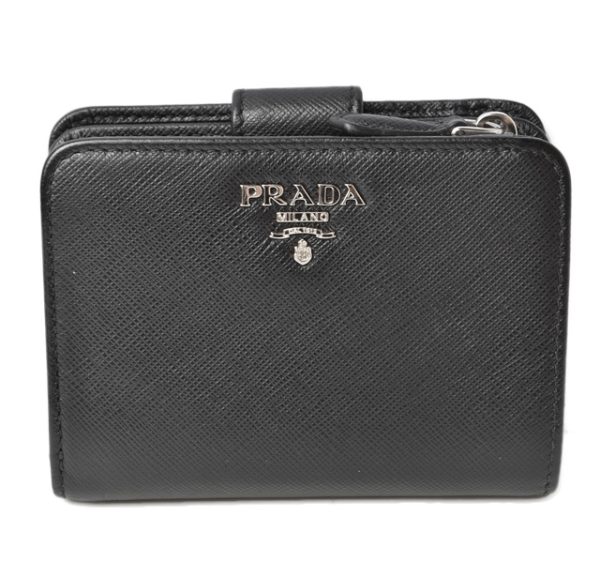 230624 p 1 Prada Wallet Saffiano Black