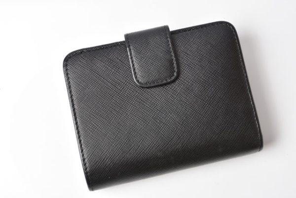 230624 p 2 Prada Wallet Saffiano Black