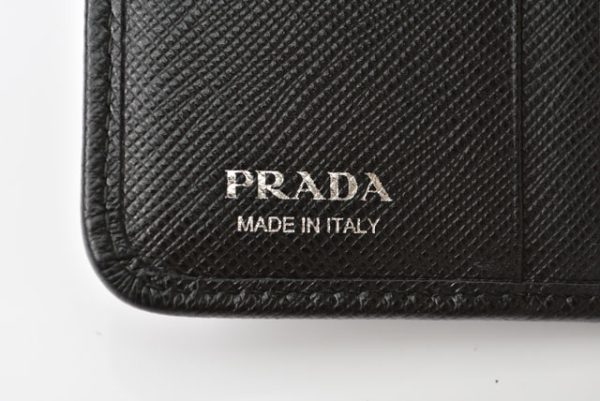 230624 p 7 Prada Wallet Saffiano Black