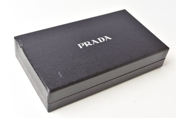 230628 p 15 Prada Long Wallet iPhone Case Black