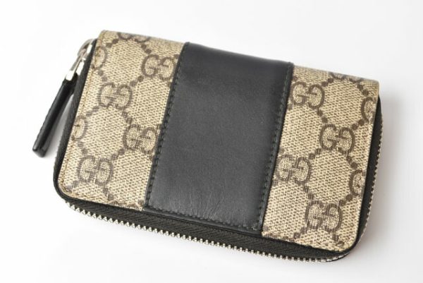 230633 g 4 Gucci GG Coin Case Mini Wallet Black