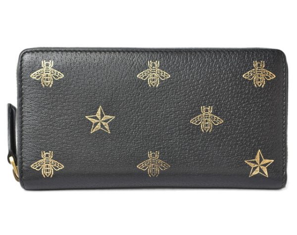 230637 g 1 Gucci Bee Wallet Black