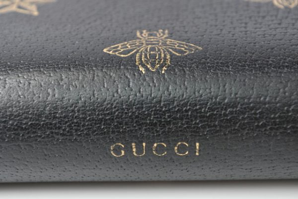 230637 g 2 Gucci Bee Wallet Black