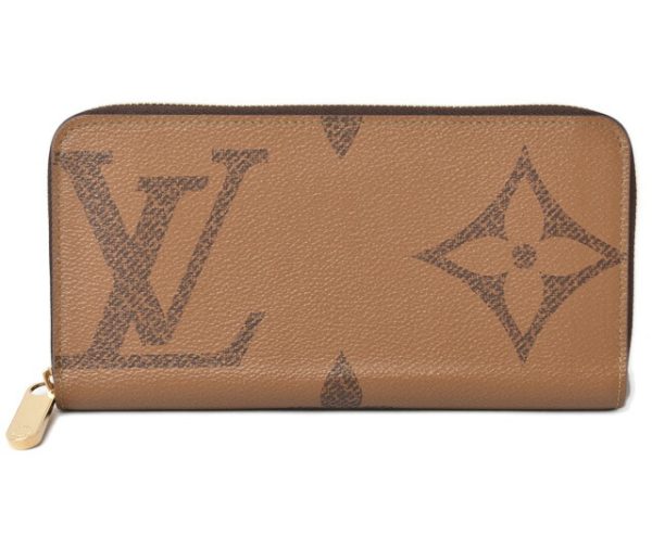 230639 lv 1 Louis Vuitton Zippy Wallet Monogram Giant Reverse Brown