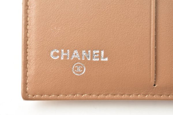 230647 ch 11 Chanel Folding Wallet Patent Bronze