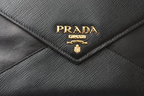 230724 p 12 Prada Long Wallet Saffiano Black