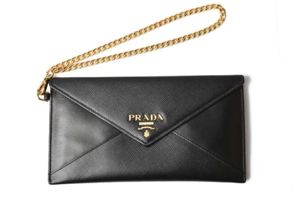 230724 p 2 Prada Long Wallet Saffiano Black