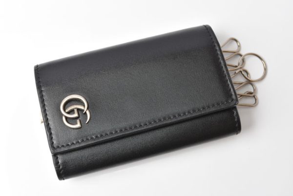 230732 g 2 Gucci Key Case Petit Marmont Black