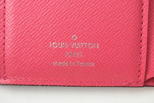 230734 lv 7 Louis Vuitton Portefeuille Victorine Epi Andigo Blue Wallet