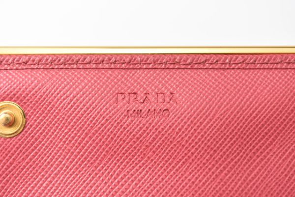 230738 p 11 Prada Wallet Long Saffiano Metal Peonia