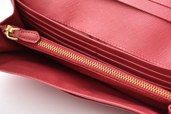 230738 p 7 Prada Wallet Long Saffiano Metal Peonia