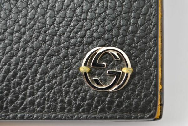 230739 g 3 Gucci Interlocking Wallet Long Black