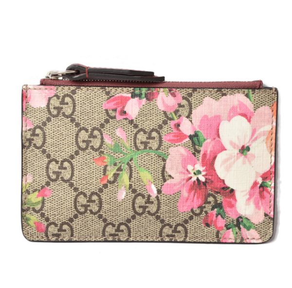 230753 g 1 Gucci Key Case GG Blooms Pink