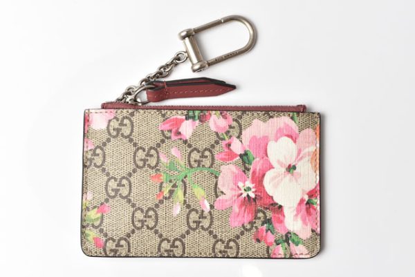 230753 g 2 Gucci Key Case GG Blooms Pink