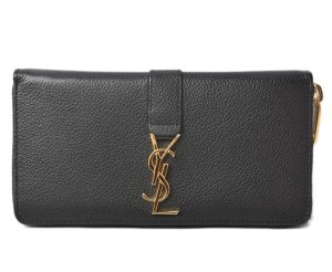 230758 ysl 1 Saint Laurent Wallet Long Wallet Type Black