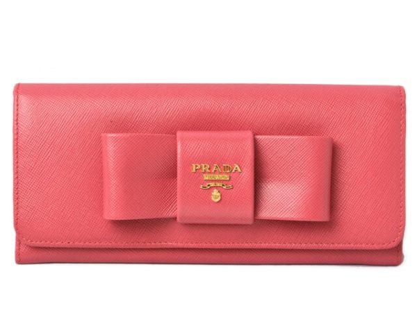 230760 p 1 Prada Long Wallet Saffiano Peonia Pink