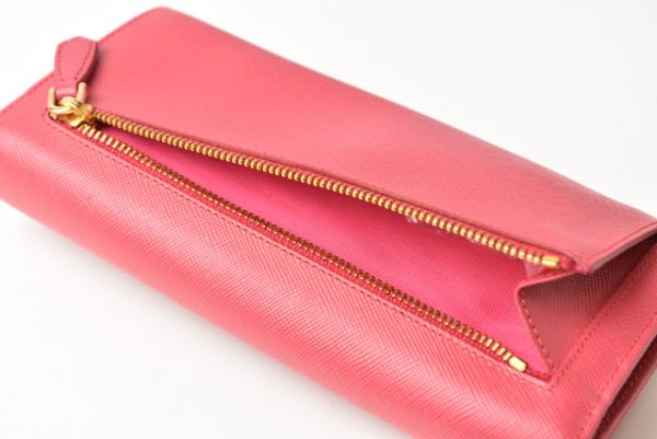 230760 p 7 Prada Long Wallet Saffiano Peonia Pink