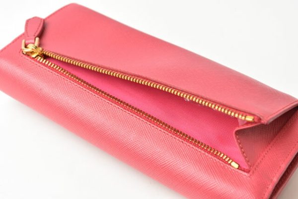 230760 p 7 Prada Wallet Long Saffiano Fiocco Peonia