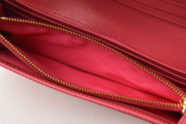 230760 p 9 Prada Long Wallet Saffiano Peonia Pink