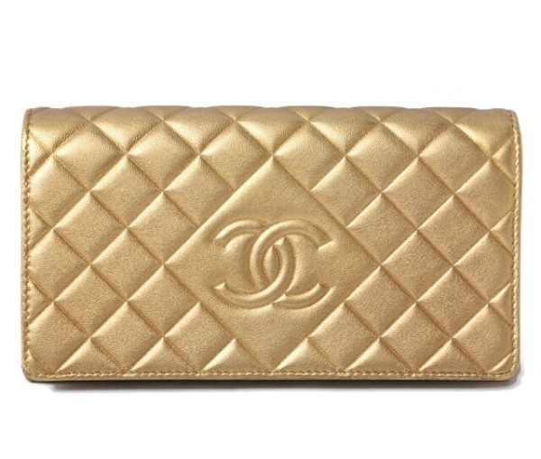 230763 ch 1 Chanel Long Wallet Lambskin