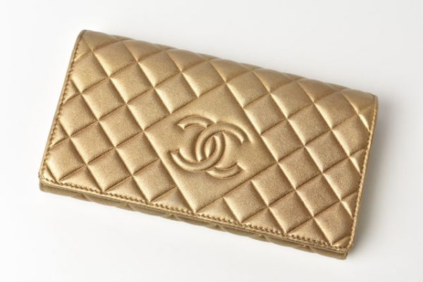 230763 ch 2 CHANEL Wallet Long Wallet Diamond Stitch Lambskin