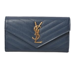 230765 ysl 1 Saint Laurent Paris Wallet Blue