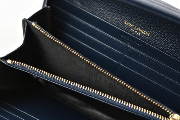 230765 ysl 8 Saint Laurent Wallet Long Wallet Blue