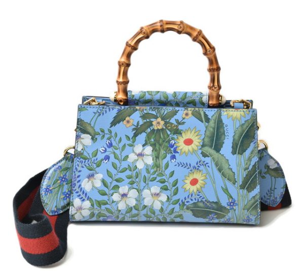 230770 g 1 Gucci Flora Handbag Shoulder Bag Blue