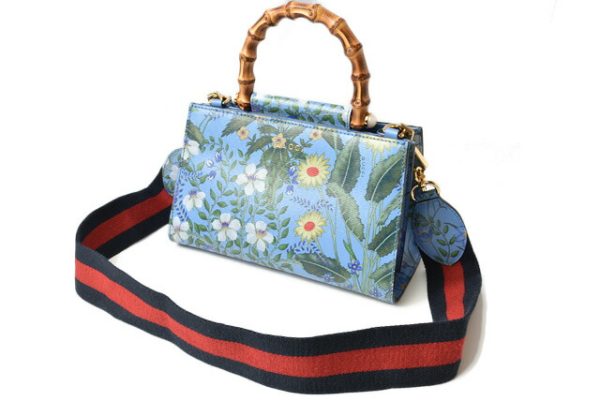 230770 g 4 Gucci Flora Handbag Shoulder Bag Blue