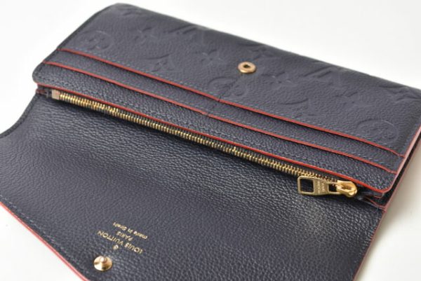 230771 lv 10 Louis Vuitton Monogram Empreinte Portefeuille Sarah Wallet