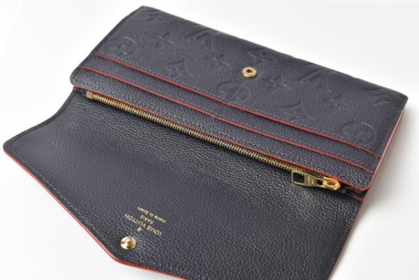 230771 lv 5 Louis Vuitton Monogram Empreinte Portefeuille Sarah Wallet