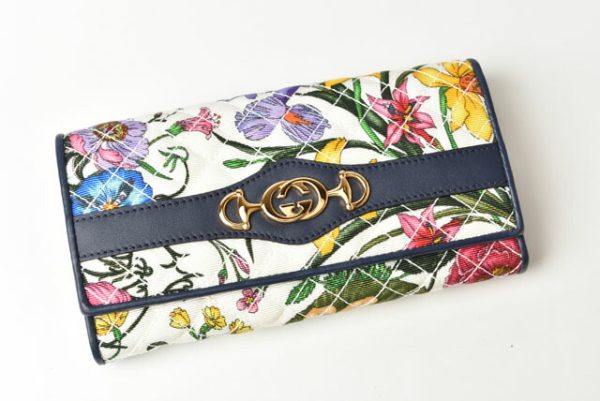 230927 g 2 Gucci Long Wallet Flora Multicolor