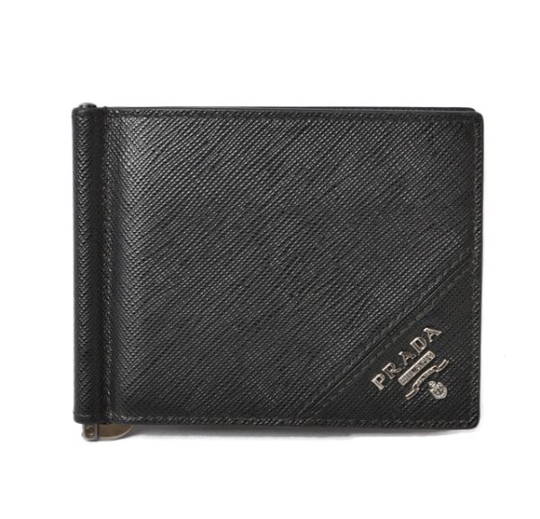 230933 p 1 Prada Folding Wallet Money Clip Black