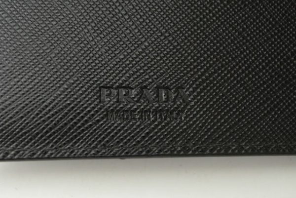 230933 p 5 Prada Folding Wallet Money Clip Black