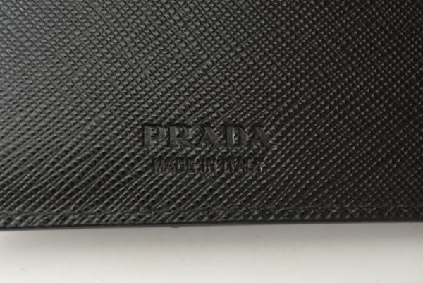 230933 p 5 Prada Wallet Money Clip Saffiano Black