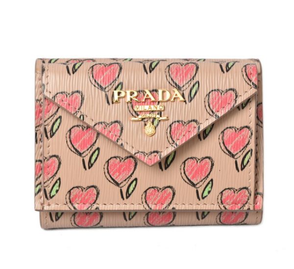 231005 p 1 Prada Wallet Vitello Move Pink Beige