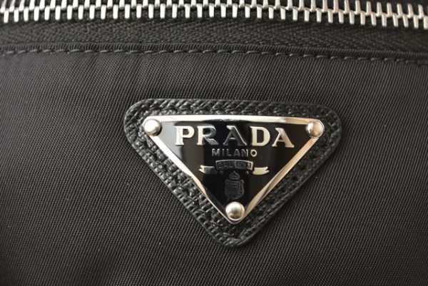 231101 p 2 Prada Pouch ReNylon Saffiano Black