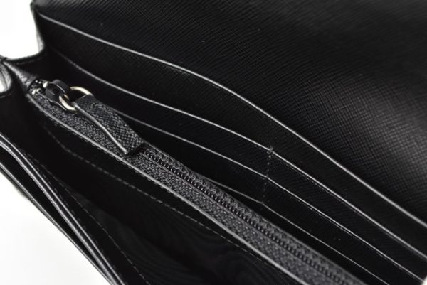 23112501 p 5 Prada Long Wallet Tessuto Nylon Black