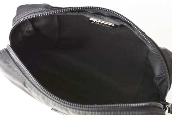 23112502 p 5 Prada Pouch Mini Vela Nylon Black