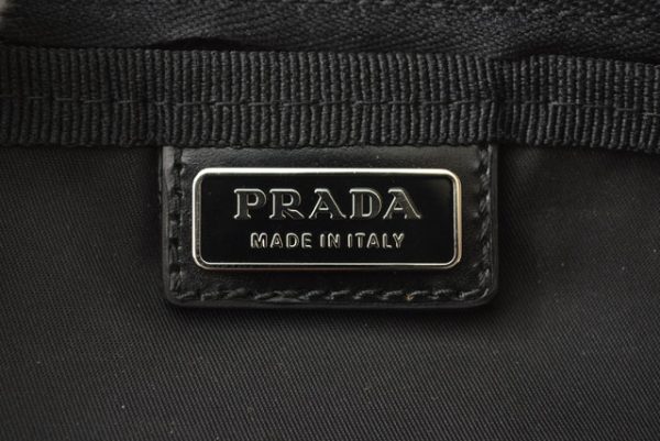 23112502 p 7 Prada Pouch Mini Vela Nylon Black