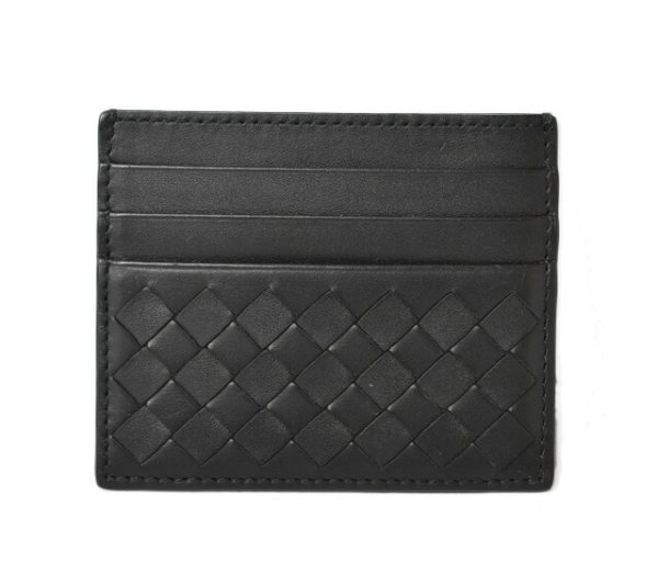 23112513 bv 1 Bottega Veneta Intrecciato Card Case Black