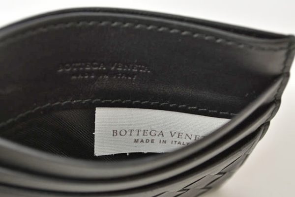 23112513 bv 4 Bottega Veneta Intrecciato Card Case Black