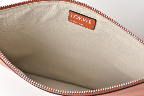 23112515 lo 5 Loewe Clutch Bag Lamb Coral Orange